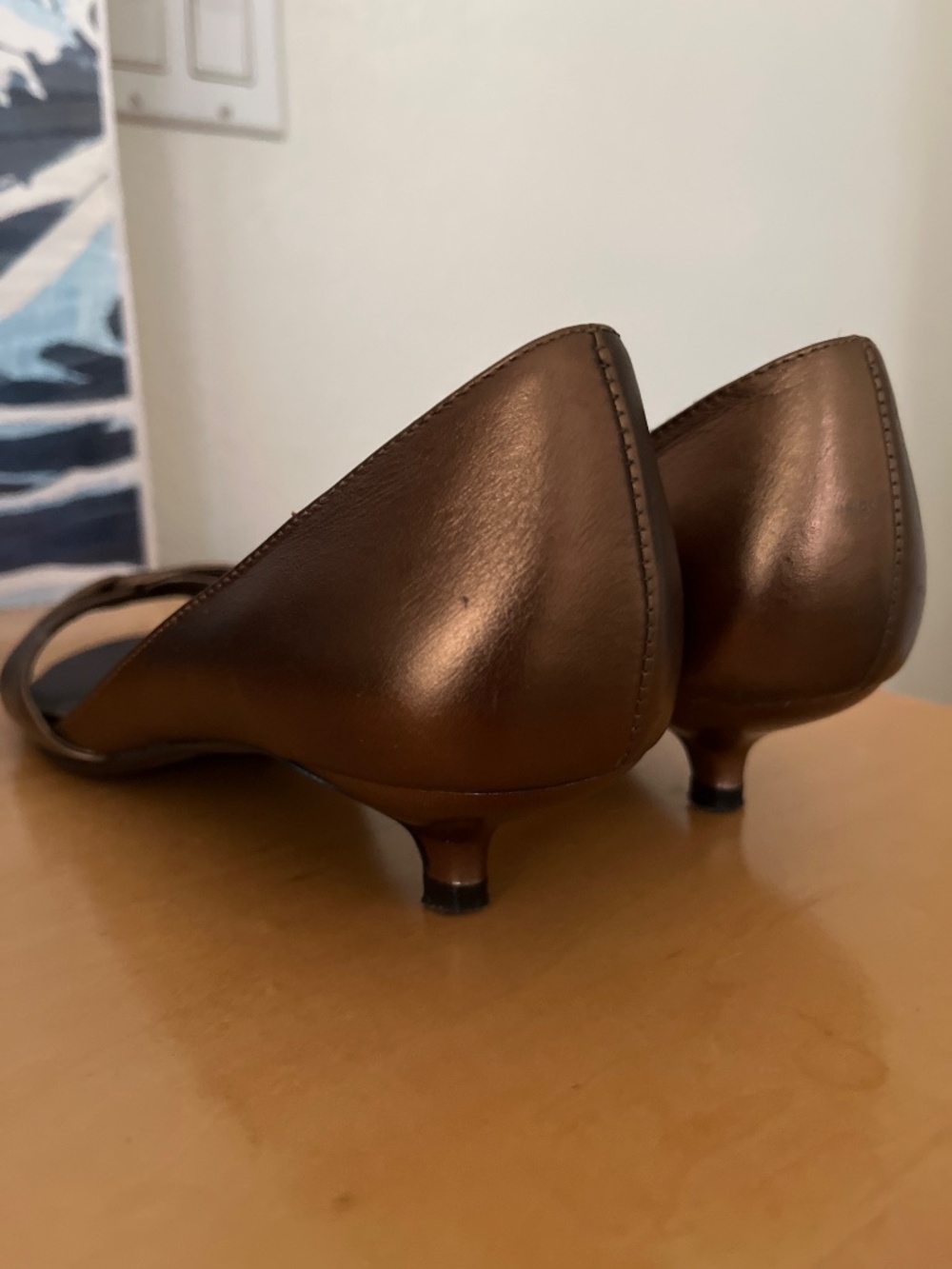 Steve Madden Leather Kitten Heel size 7.5 - Picture 3 of 5